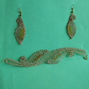 Tat hand made - bracelet and earnings